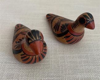 $16 - Decorative ceramic ducks. Made in Mexico. 3”H x 4.5”L