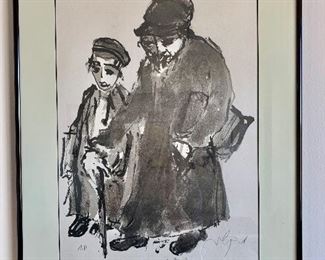 $60 - Moshe Bernstein. Artist proof #1. 24”H x 18”W
