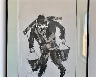 $60 - Moshe Bernstein. Artist proof #2;  24”H x 18”W