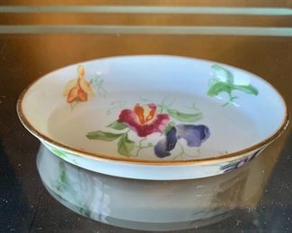 $20 - Hammersley & Co. bone china (Made in England) miniature oval trinket dish.  .5"H x 3"L x 2"W