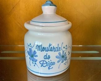 $12 - Mustard Pot. 4.5"H x 3"D