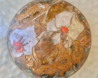 $30 - Metal trinket box #1 -  1.75"H x 3.75"D