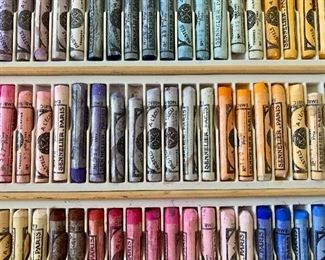 Detail; Box #2 pastels