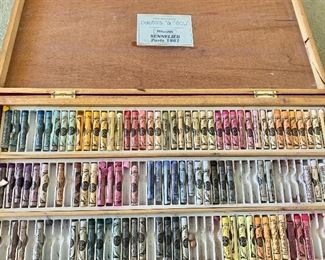 Detail; box #3 pastels