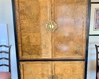 $350 - Century Armoire/Entertainment center (some damage to interior top right corner). 85"H x 49"W x 22"D