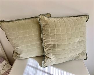 $60 - Pair of down stuffed pillows. 17" x 17"