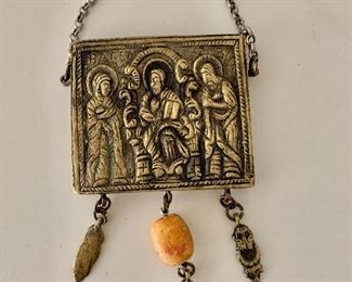 $30 - Vintage pendant; 7"H x 2.5"W