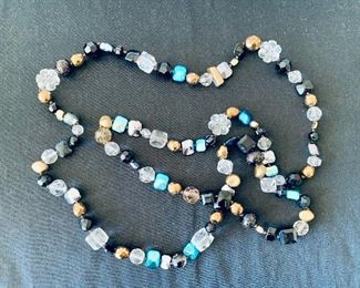$20 - Vintage beaded necklace; 44” long