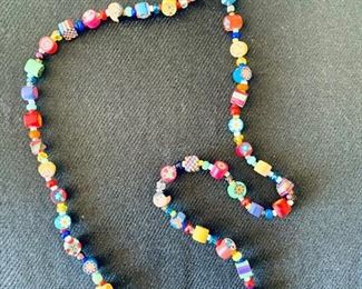 $20 - Vintage crazy bead necklace; 17”