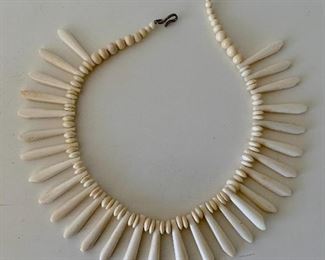 $20 - 16” bone ‘spine’ necklace