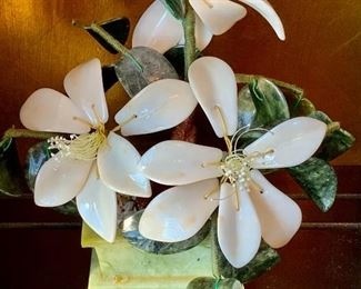 $40- Stone flower arrangement 