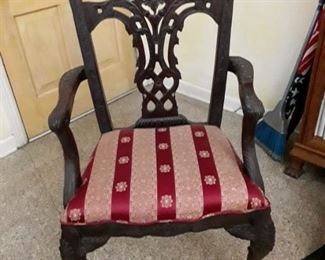 Set of 8 (2 arm chairs and 6 side chairs) Chippendale dining chairs $1600.00  OBO