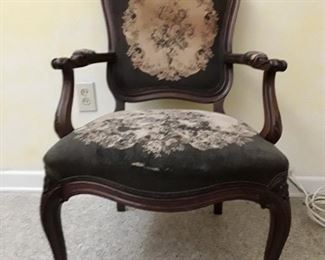 Antique petti point chair  $225.00   OBO