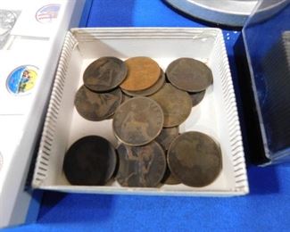 Great Britain Large cent pennies 