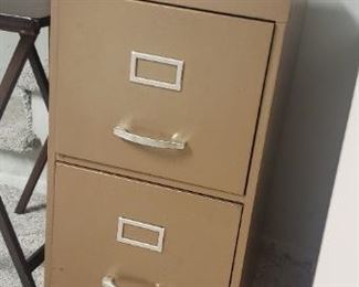 Metal 2 Drawer File Cabinet