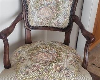 Beautiful Chair w/Tapestry Upholstery