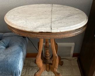 6 Marble Top Accent Table