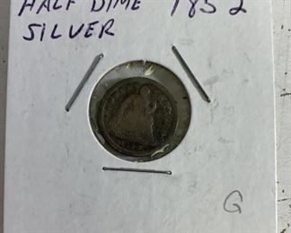 Half dime silver 1852