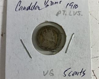 1/2 dime VG Canada