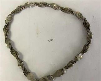 sterling silver twist bracelet