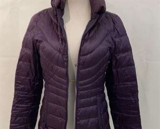 pacckable purple coat