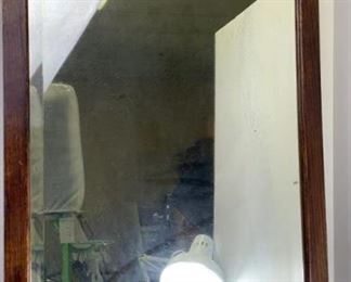 wall wood frame mirror