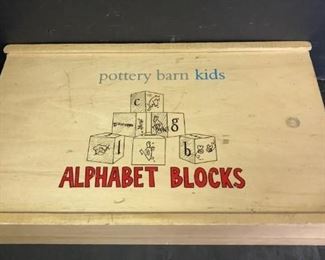 alphabet blocks Pottery Barn