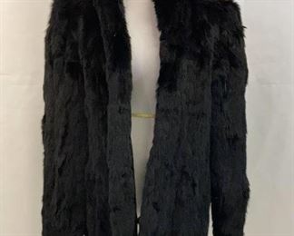 Black mink short coat