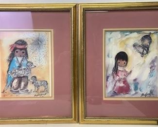 2 framed prints