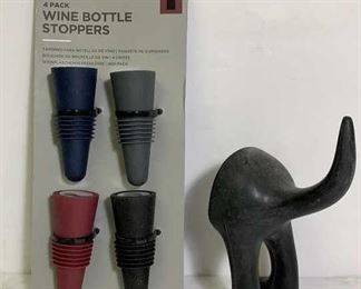 wine stoppers and dog tail hook
