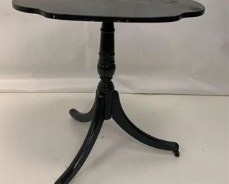 gray painted side table