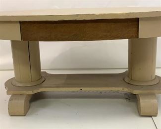 wood oval coffee table