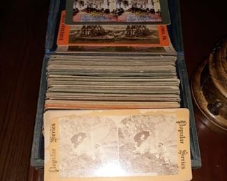 Vintage  stereo scope image cards, a nice collection 