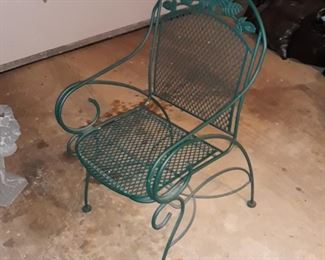 Outdoor metal chair