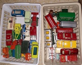 Lesney Matchbox toy cars and trucks