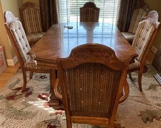 Dining Table,  8 chairs