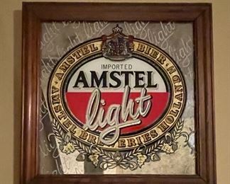 Amstel light mirrored wall art