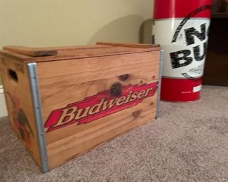 Budweiser wooden crate