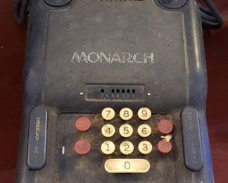 Vintage monarch adding machine
