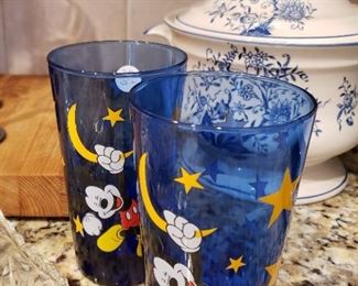 Mickey Mouse glassware