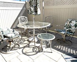 Wrought ion patio set