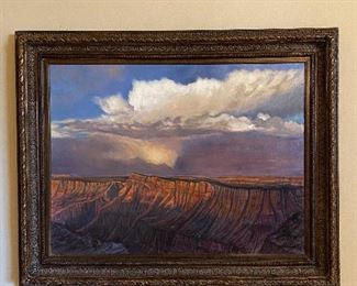 "Storm on the Grand Canyon" - oil on canvas