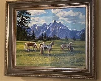 "Summer in the Tetons" - oil on canvas