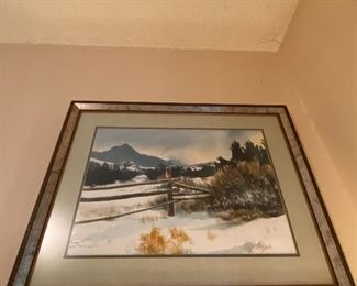 "A Winter View" - watercolor