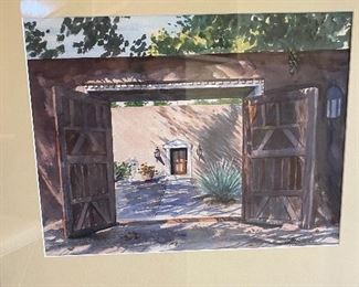 "Doors From The Past" - watercolor 