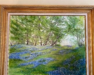 “Bluebonnet Hill” - oil on canvas 