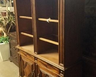Robb and Stucky curio cabinet with glass shelves