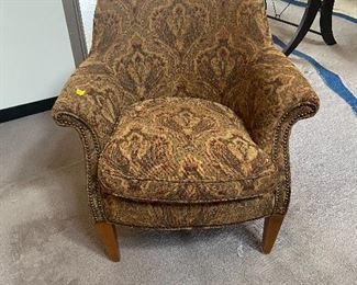 Upholstered accent chairs x2