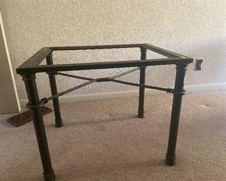 Wrought iron end table ( glass not shown)