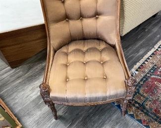 Marge carson silk armchair